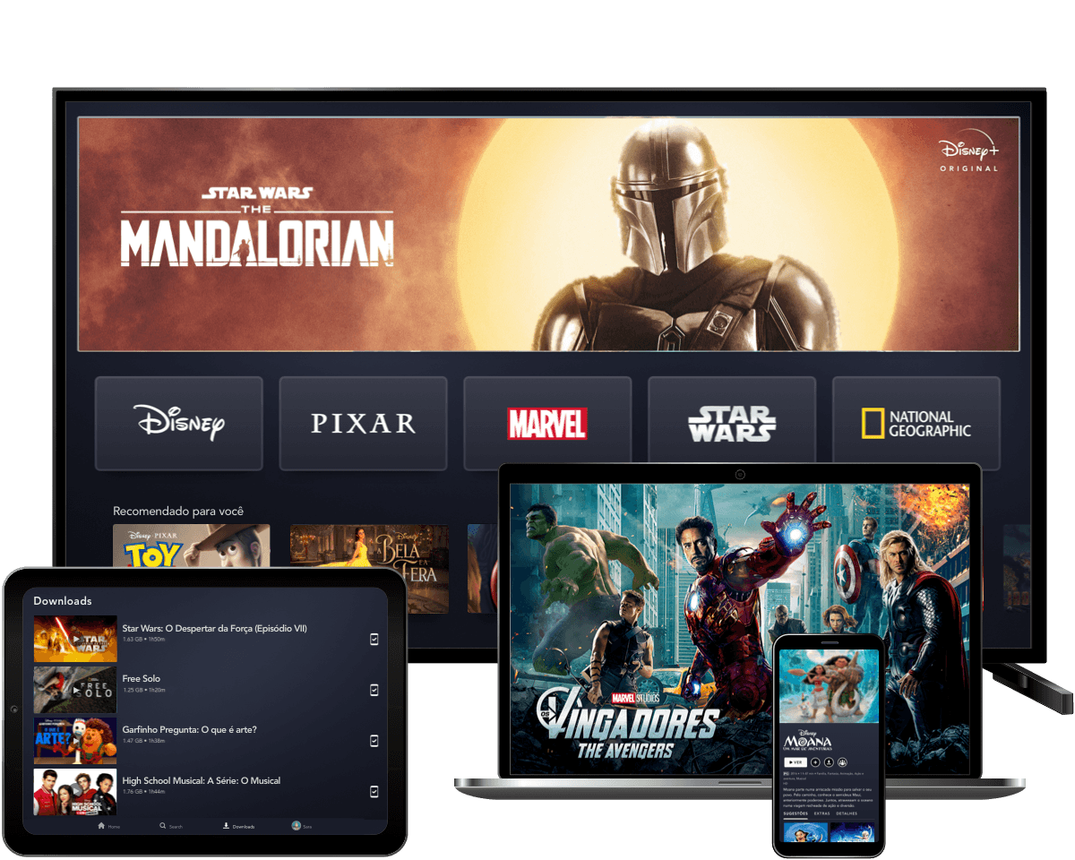 Assista na TV, Computador, Tablet e Celular